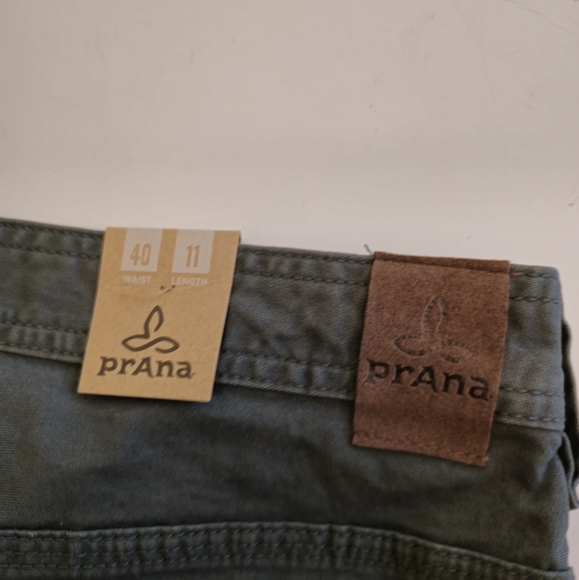 NWT Prana Men's Bronson Organic Cotton Shorts Green 11" Inseam 40 Waist - Picture 16 of 17